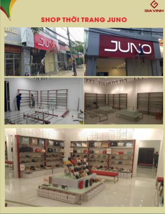 Dự án shop thời trang Juno - Quảng Cáo Gia Vinh - Công Ty TNHH Quảng Cáo Nội Thất Gia Vinh
